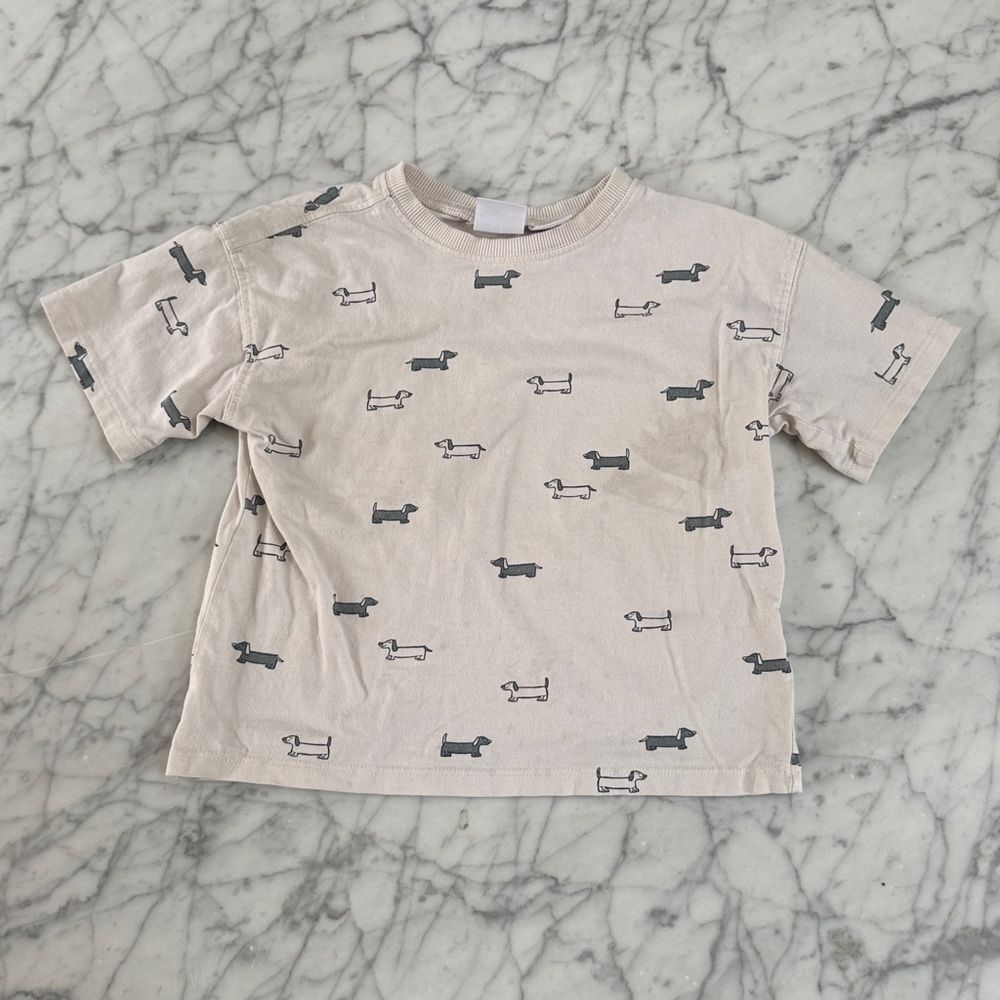 Zara Dachshund Puppy T-Shirt Sz 4T
